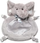 Bearington Baby Wee Spout, 8 x 7 Inch Small Gray Elephant Stuffed Animal, Jungle Nursery Decor, Baby Security Blanket, Elephant Lovey for Babies