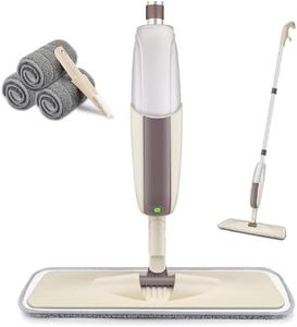 Spray Mop for Floor Cleaning, HOMTOYOU Floor Mop with a Refillable Bottle and 3 Washable Microfiber Pads, Dry Wet Spray Mop for Home Kitchen Hardwood Laminate Wood Vinyl Ceramic Tiles Floor Cleaning