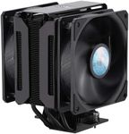 Cooler Master MasterAir MA612 Stealth CPU Air Cooler - Push-Pull SickleFlow 120 V2 Fans, 6 Heat Pipe Array, Unlimited RAM Clearance, Matte Black Finish - Universal Socket Compatibility