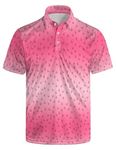 GUYEP Golf Shirts for Men Funny Golf Polo Shirts Dry Fit Polo Shirts Hawaiian Short Sleeve Polo Shirts, Anchor, Large