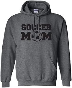 zerogravitee Soccer Mom Adult Hooded Sweatshirt in 9 Colors - Grey - Small