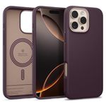 CASEOLOGY by Spigen Nano Pop Mag for iPhone 16 Pro Case [Soft & Dust Free Material] Magnetic Military Grade Drop Protection Back Cover Case for iPhone 16 Pro (TPU and PC | Burgundy Bean)