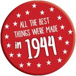 80th Birthday Badge 80 Today 76mm P