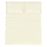 Mejoroom Full Size Sheets - 1800TC Luxury Full Sheets with 16 Inch Deep Pocket - Premium Bedding Collection - Extra Soft, Breathable, Wrinkle, Fade & Stain Resistant - 4 Piece (Full, Ivory)