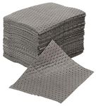 Pack of 50 General Purpose Maintenance Universal Absorbent Heavyweight Spill Pads - each pad absorbs approx 1Litre Each