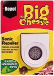 The Big Cheese Sonic Mouse & Rat Repeller Plug-In, Humane, Ultrasonic Rodent Pest Deterrent for the Home, Safe for Use Around Cats and Dogs, White