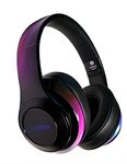 Vizliter Bluetooth Headphones, TWS Deep Bass Wireless Over-Ear Headset 5.3 with Built-in Mic LED Lights, Noise Cancelling (Stardust)