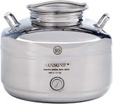 Sansone Stainless Steel Water Dispenser with Spigot, 2.64 Gallon, 10 Liter, Silver