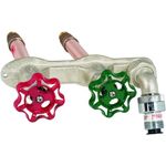 Prier C-108D10 10-Inch Hot and Cold Mixing Hydrant with 1/2-Inch MPT and 1/2-Inch SWT