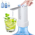 Electric Water Bottle Pump, Foldable Automatic Drinking Water Dispenser, Water Bottle Pump Drinking Water Pump for Universal 3-5 Gallon Bottle, USB Charging Portable Water Dispenser for Indoor Outdoor