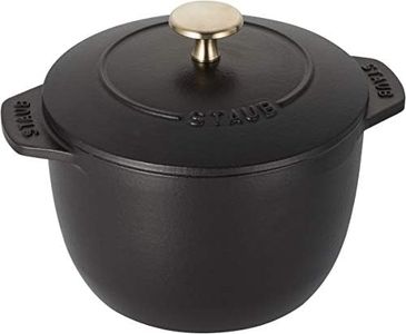 Staub La Cocotte de GOHAN 40509-653 Black Small 4.7 inches (12 cm) Rice Pot, 1 Piece, Cast Iron Pot, Rice Cooker, Japanese Authentic Sale