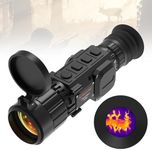 GTGUARD X350 Thermal Scope for rifles-384×288 Thermal Riflescope for Hunting,1024×768 HD Micro-OLED Display，35mm Lens 10, Hours Thermal Scope with Detection Range,WiFi,Built in 64GB EMMC