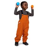 Jan & Jul Puddle-Dry Rain Bib Pants for Boys Girls Toddlers, Adjustable Straps (Terracotta, 2-3 Years)