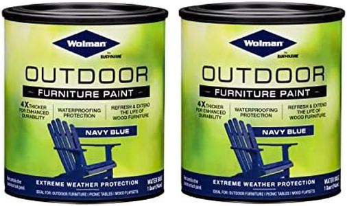 Wolman 360349 Outdoor Furniture Paint, Quart, Navy Blue, 1 Quarts (Pack of 1)