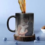 GiftsOnn Personalized Gift Custom Photo Quote Name Wish Ceramic Magic Mug for Birthday Gift, Valentine's Day Gift, Anniversary Gift, Gift for Girlfriend, Gift for Boyfriend -325 Ml,Magic Mug