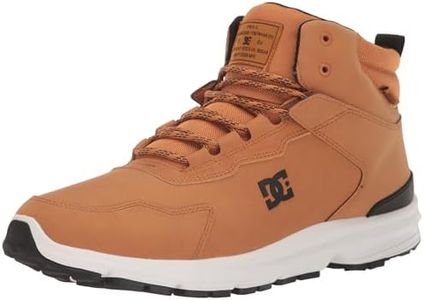 DC Men's Mutiny Water Resistant Winter Snow Boot Skate Shoe, Wheat/Black, 12