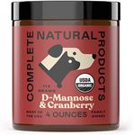 Complete Natural Products Organic D-Mannose & Cranberry Powder for Pets - 4oz - Pure D-Mannose & Cranberry