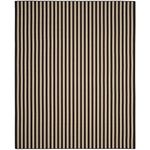 SAFAVIEH Four Seasons Collection Area Rug - 8' x 10', Ivory & Brown, Handmade Stripe, Ideal for High Traffic Areas in Living Room, Bedroom (FRS650A)