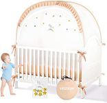 Safety DIY Stars Crib Tent to Keep Baby from Climbing Out,Woderful Breathable Pop-up Mosquito Net Protable Baby Tent Super Fits for Baby Travel