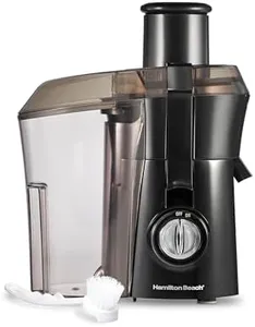 Hamilton Beach Juicer Machine, Big Mouth Large 3” Feed Chute for Whole Fruits and Vegetables, Easy to Clean, Centrifugal Extractor, BPA Free, 800W Motor, Black