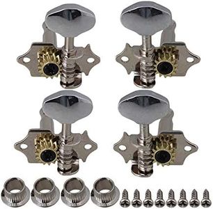 Generic Chrome Tuning Pegs Machine Heads 2R2L For Ukulele 4 String Guitar Bass