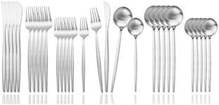 JASHII Flatware Silverware Set Stai