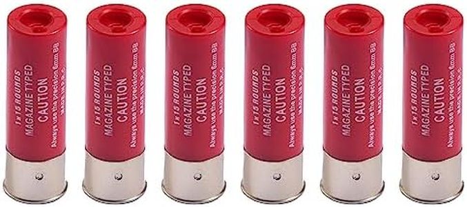 GoldenBall 6 Pack of 15 Round Standard Airsoft Shotgun Shell for Multi & Single-Shot Airsoft Shotguns