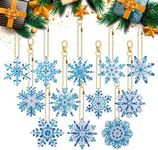 12pcs Snowflake Diamond Painting Ke