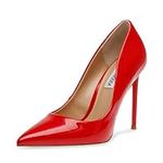 Steve Madden Women's Pump, Bright Red Patent, 8.5