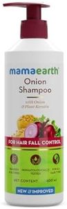 Mamaearth Onion Shampoo for Hair Growth & Hair Fall Control with Onion Oil & Plant Keratin 400ml