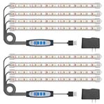 Kullsinss Grow Light for Indoor Plants, Full Spectrum LED Plant Grow Light Strip with Upgrade Timer 6/12/16 Hrs, 3 Color Modes, 240 LEDs Sunlike Growing Lamp for Hydroponics Succulent, 2 Pack