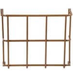 BUYYAH Wall Mount Hay Rack, 20 Gallon Multiple Sided Goat Hay Rack, Heavy Duty Iron Wall Hay Rack for Sheep, Horses, Effortless Installation in Farm, Brown