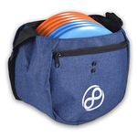 Easy Bag - Disc Golf Starter Bag Holds 8 to 10 Discs (Blue)