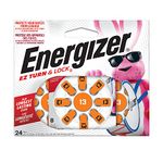 Energizer AZ13DP-24 EZ Turn and Lock Hearing Aid Size 13 Batteries, 24-Pack