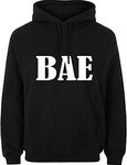 Bhains Ki Ankh Women Casual Bae Printed Sweatshirt & Hoodie (WOMN-BLK-HODIE-BAE-L)