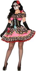 Forum Novelties Women's Day of Dead Senorita Costume, Deluxe, Medium/Large