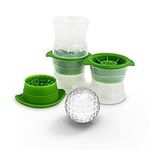 Tovolo Golf Ball Ice Molds (Set of 3) - Slow-Melting, Leak-Free, Reusable, & BPA-Free Craft Ice Molds/Great for Whiskey, Cocktails, Coffee, Soda, Fun Drinks, and Gifts