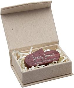 Neil Enterprises Inc. Small Linen Box for Flash Drive or Jewelry