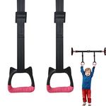 IWILCS Gymnastic Rings, Pull Up Rings With Straps, Fitness Children Trapeze Bar Pull Up Gym Rings, Exercise Strength Training Equipment Gym Rings for Children Exercise(Safe Load-bearing 150kg)