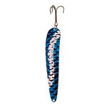 Lucky Strike Bait Works Canoe Wobbler Trolling Lure for Lake Trout, Pike, and Salmon, Designed in Canada (Size 6.5, Hammered Nickel Blue)