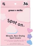 grace & stella Pimple Patches (Multishape, 36 Count) - Hydrocolloid Patches for Blemishes - Dermatologist Tested Spot Patches, Vegan Cruelty Free Skincare, Acne Patches