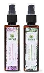 SARVA by Anadi Tea Tree Mist & Rosemary Mist for Hair Growth & Skin | Combo Set Diwali Gift For Sister Brother Men & Women | Suitable for all Skin Hair Type & All occasion Pack of 2 | 100 ML Each