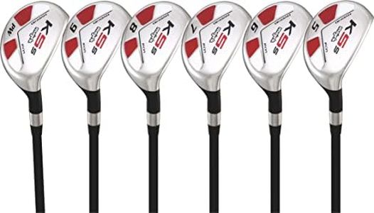 Senior Men's Majek Golf All Hybrid Complete Full Set, which includes: #5, 6, 7, 8, 9, PW Senior Flex Right Handed New Rescue Utility A Flex Club