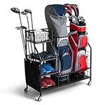 Costway Golf Bag Storage Rack for G