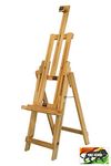 POPULAR Multi-Function Wooden Studio Easel KraftoW2500 – Ideal for Paintings and Art & Craft - for Canvas Boards, Drawing Boards, Display Media, etc. (KraftoW2500 (Studio Model))