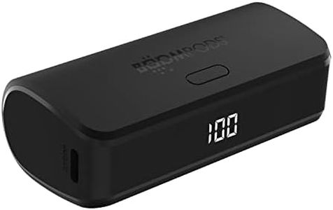 Boompods Powerboom Power Bank Fast Charging 5000mAh - Universal USB/USB-C Portable Charger External Battery Pack, Ideal Travel Mobile Phone Powerbank, Charge 2 Devices at Once, LED Power Indicator