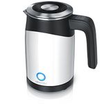 Arendo - 0.5L Stainless Steel Kettle with Individual Temperature Control in Double Wall Design - Adjustable 5 Temperature Settings - - 0.5L Water Capacity Warm Function - Energy Saving 0.5 liters WHI