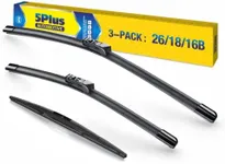 3 Wipers 26"/18"/16" Replacement For SUBARU Outback 2022 2021 2020 (Set of 3), 26 Inch+18 Inch Windshield Wiper Blades with 16 Inch Rear Wiper Blade