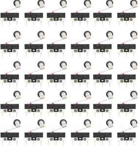 EC Buying 30PCS Micro Limit Switch with Roller Lever 1A 125V AC 3Pin SPDT Arm Snap action Micro Limit Switch Mouse Button Tact Switch