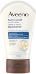 Aveeno Skin Relief Hand Cream, Dry & Itchy Skin, Prebiotic Oat Moisturizer, Fragrance Free, 97-ml